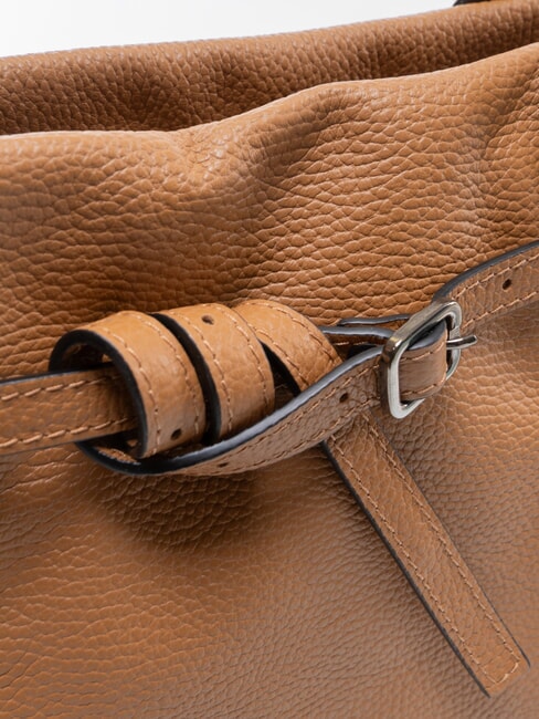 ELIF Mittelgro&szlig;e Lederclutch mit Schulterriemen L&ouml;we - Damentaschen