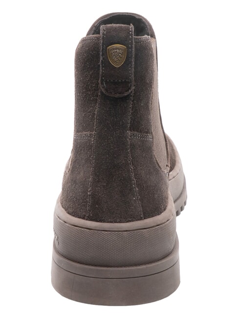 IUKA Lederstiefeletten Dunkelbraun - Herrenschuhe