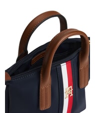TOMMY HILFIGER POPETTE Kleine Einkaufstasche mit Schultergurt Raum blau - Damentaschen - 4