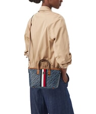TOMMY HILFIGER TH MONOPLAY Handtasche mit Schulterriemen Raum blau - Damentaschen - 2