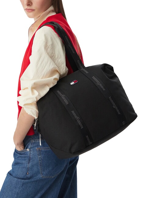 TJW ESS DAILY Maxi-Schultertasche Schwarz - Damentaschen