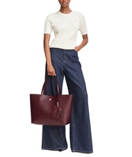 TOMMY HILFIGER TH ICON Gro&szlig;er Eink&auml;ufer Ochsenblut - Damentaschen - 2