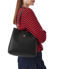 TOMMY HILFIGER TH ICON Umh&auml;ngetasche Schwarz - Damentaschen - 2