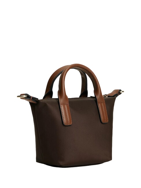 POPETTE Handtasche mit Schulterriemen und Logo brauner Fondant - Damentaschen