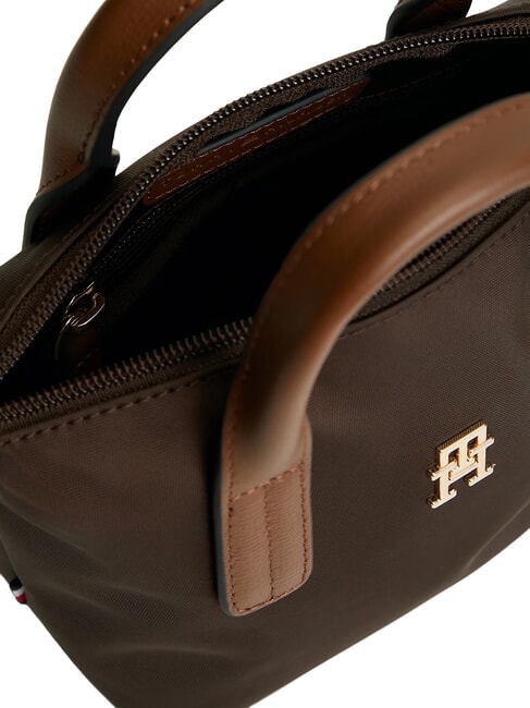 POPETTE Handtasche mit Schulterriemen und Logo brauner Fondant - Damentaschen