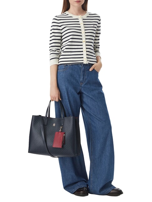 TH ICON Handtasche mit Schulterriemen Raum blau - Damentaschen