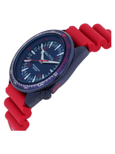 VINTAGE Sportuhr blau und rot - Uhren