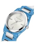 TEMPO MINI Modeuhr wei&szlig;/blau - Uhren
