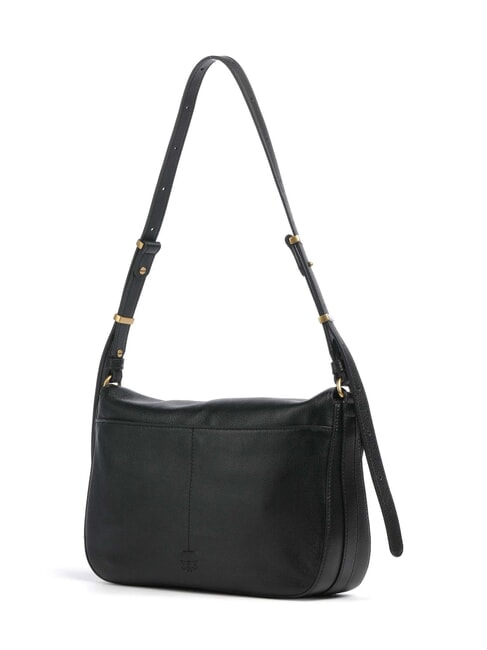 LOVE SATCHEL Umh&auml;ngetasche schwarz-antikgold - Damentaschen