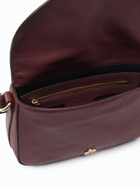 LOVE SATCHEL Mini-Schultertasche Burgunder-Antikgold - Damentaschen