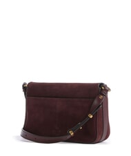 PINKO LOVE SATCHEL Mini-Schultertasche aus Leder Burgunder-Antikgold - Damentaschen - 2