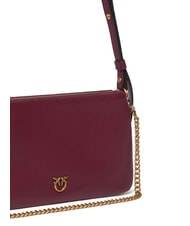 PINKO DOUBLE Schultertasche mit Schultergurt intensives Johannisbeer-Antikgold - Damentaschen - 3