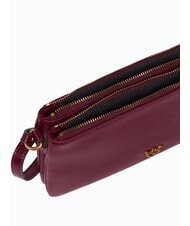 PINKO DOUBLE Schultertasche mit Schultergurt intensives Johannisbeer-Antikgold - Damentaschen - 4
