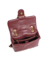 PINKO LOVE PUFF MINI Mini-Umh&auml;ngetasche aus Nappa intensives Johannisbeer-Antikgold - Damentaschen - 3