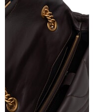 PINKO LOVE PUFF CLASSIC Umh&auml;ngetasche aus Nappaleder Marascabraun-Antikgold - Damentaschen - 4