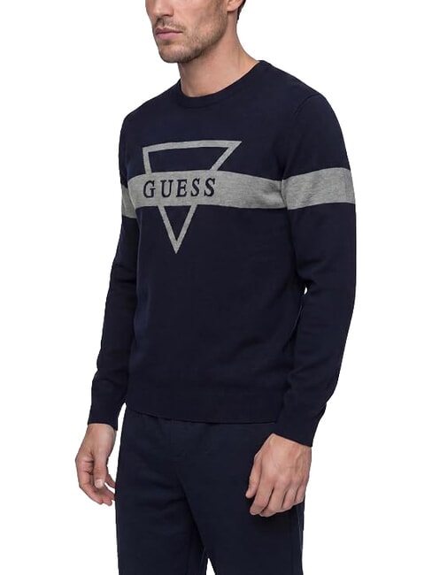 MARK LOGO JACQUARD Trikot mit dreieckigem Logo smartblue - Herrenpullover