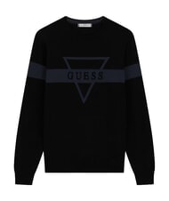 GUESS MARK LOGO JACQUARD Trikot mit dreieckigem Logo jetbla - Herrenpullover - 5