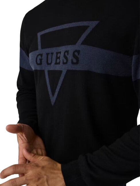 MARK LOGO JACQUARD Trikot mit dreieckigem Logo jetbla - Herrenpullover