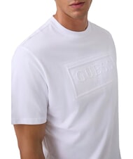 GUESS BOX LOGO EMBOSSED T-Shirt mit gesticktem Logo purwei&szlig; - Herren-T-Shirts - 3
