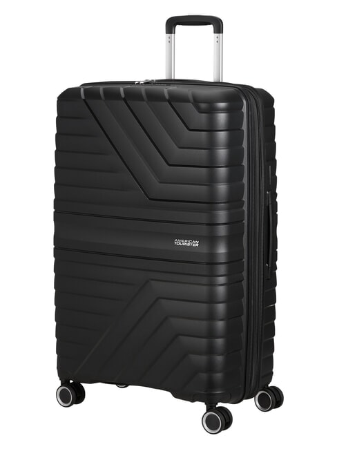 FLYTWIST Gro&szlig;er, erweiterbarer Trolley Schatten schwarz - Harte Trolleys