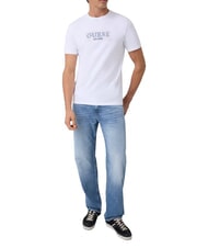GUESS BOX LORO ROPES T-Shirt mit aufgen&auml;htem Logo purwei&szlig; - Herren-T-Shirts - 3
