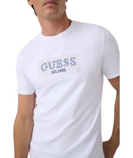 GUESS BOX LORO ROPES T-Shirt mit aufgen&auml;htem Logo purwei&szlig; - Herren-T-Shirts - 4