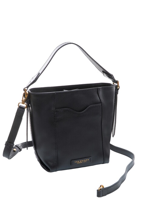 GEMMA Schultertasche mit Schultergurt Schwarzes Gold - Damentaschen