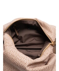 BORBONESE PRIVE L Schultertasche mit Schultergurt beiger Meer - Damentaschen - 5