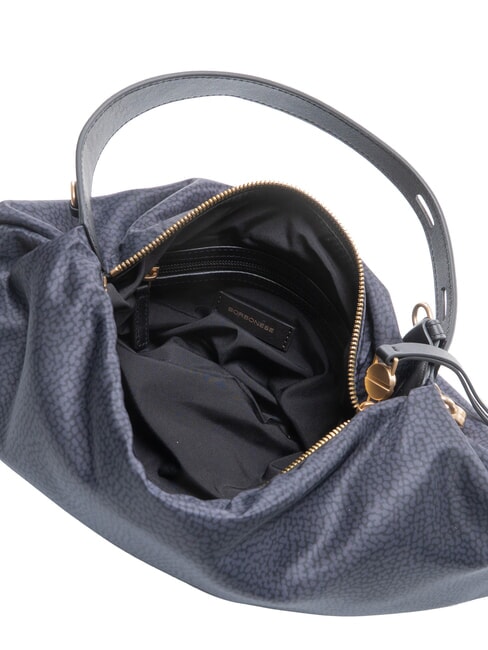 PRIVE Schultertasche mit Schultergurt dunkles Schwarz - Damentaschen