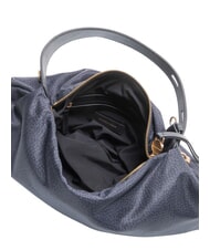 BORBONESE PRIVE Schultertasche mit Schultergurt dunkles Schwarz - Damentaschen - 5