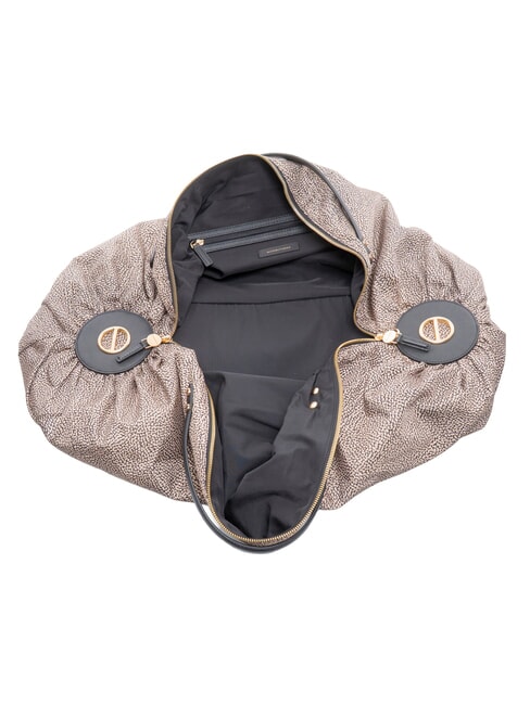 B-ACCADEMY Maxi-Handtasche mit Schulterriemen OP / NATUR / SCHWARZ - Damentaschen