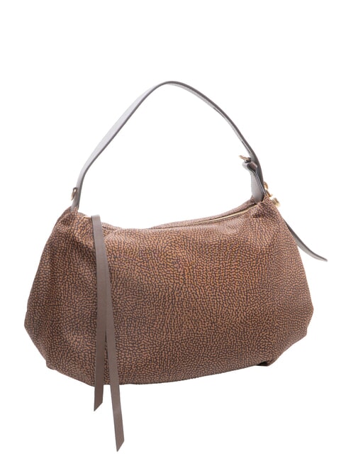 PRIVE Schultertasche mit Schultergurt Kastanie - Damentaschen