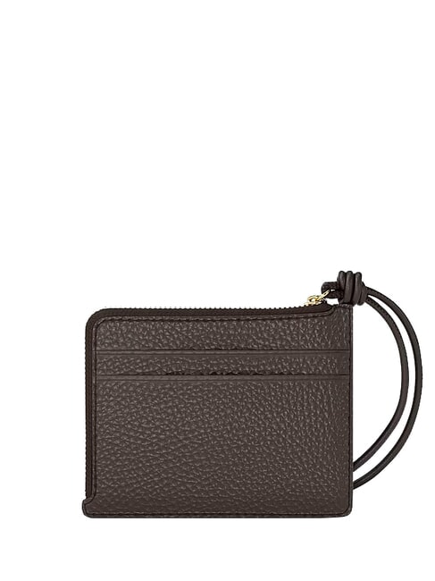 JET SET Leder-Kartenhalter Schokolade - Brieftaschen Damen