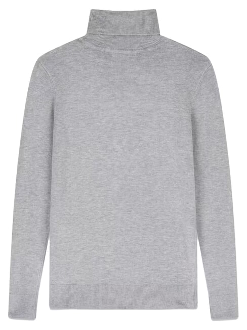 HALLIE TRIANGLE Pullover mit hohem Kragen und langen &Auml;rmeln hellmeliert grau m - Damenpullover