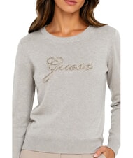 GUESS GEORGIA LOGO Lang&auml;rmeliges Hemd hellmeliert grau m - Damenpullover - 3
