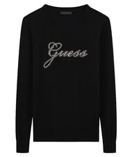 GUESS GEORGIA LOGO Lang&auml;rmeliges Hemd jetbla - Damenpullover - 5