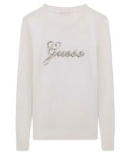 GUESS GEORGIA LOGO Lang&auml;rmeliges Hemd cremwhi - Damenpullover - 5