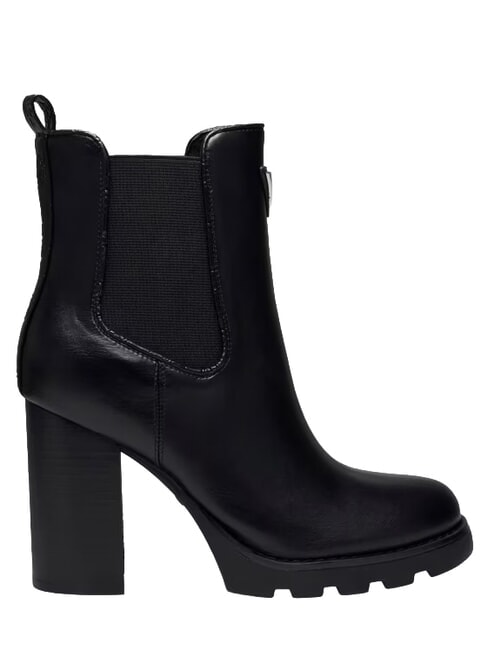 NEREL Stiefelette mit hohem Absatz SCHWARZ BRAUN - Damenschuhe