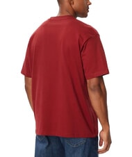 GUESS JEANS MINI TRIANGLE Baumwoll-T-Shirt Weinbergrot - Herren-T-Shirts - 2
