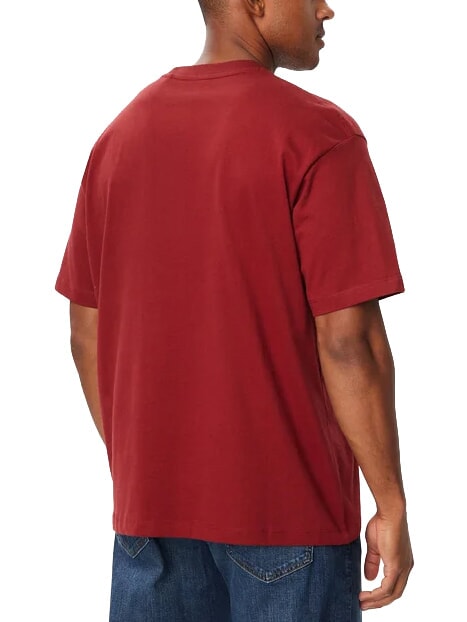MINI TRIANGLE Baumwoll-T-Shirt Weinbergrot - Herren-T-Shirts
