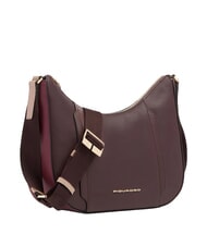 PIQUADRO CIRCLE Schultertasche, Leder bordeauxrot/rosa - Damentaschen - 2