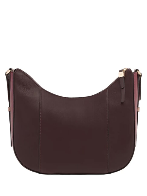 CIRCLE Schultertasche, Leder bordeauxrot/rosa - Damentaschen