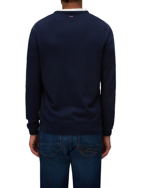 DAMAVAND Wollpullover blu marine - Herrenpullover
