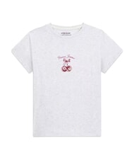 GUESS JEANS CHERRY REGULAR Kurzarm-T-Shirt gj lt grey heather - T-Shirts und Tops f&uuml;r Damen - 5
