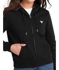 GUESS JEANS REGULAR MINI Kapuzenpulli mit Rei&szlig;verschluss jetbla - Sweatshirts Damen - 3
