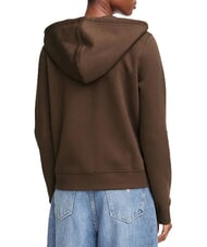 GUESS JEANS REGULAR MINI Kapuzenpulli mit Rei&szlig;verschluss dunkler Kaffee - Sweatshirts Damen - 2