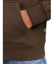 GUESS JEANS REGULAR MINI Kapuzenpulli mit Rei&szlig;verschluss dunkler Kaffee - Sweatshirts Damen - 4