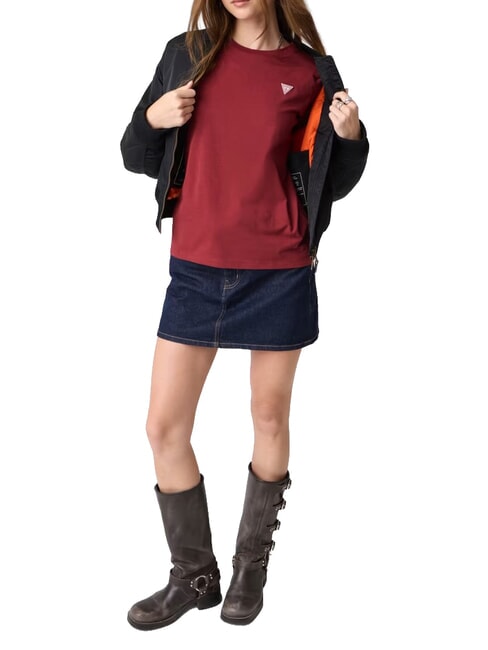 TRIANGLE Baumwoll-T-Shirt Weinbergrot - T-Shirts und Tops f&uuml;r Damen