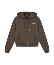 GUESS JEANS EMBRO Kapuzenpulli mit Rei&szlig;verschluss dunkler Kaffee - Sweatshirts Damen - 3