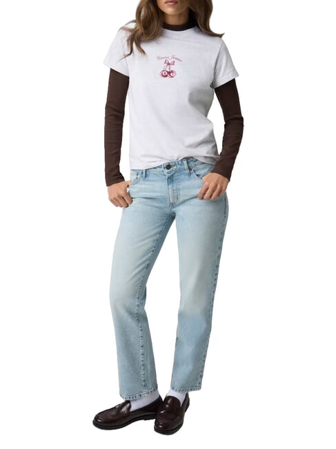 CHERRY REGULAR Kurzarm-T-Shirt gj lt grey heather - T-Shirts und Tops f&uuml;r Damen